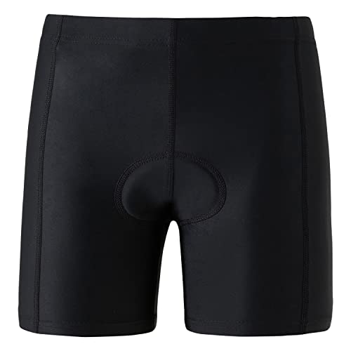 KID1234 Boys Cycling Pants 3D Padded Shorts Girls Bike Shorts Black Bike Shorts for Kids, Black, 9-10