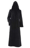 LHJ Adult Halloween Costume Tunic Hoodies Robe Cosplay Capes, Black, Medium