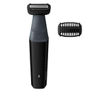 Philips Bodygroom Series 3000 Showerproof Body Groomer/Trimmer and Skin Friendly Electric Shaver with 50 Mins Cordless Use, Black, BG3010/15