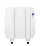 MYLEK Panel Heater Radiator 1000W Electric with Programmable Digital Timer - Aluminium Wall Mounted Freestanding Slim White, Bathroom IP24 Splashproof, LOT 20 Eco Design Energy Efficient (1KW)