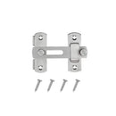 Flip Door Latch, 4 Inch Stainless Steel Barn Sliding Safety Door Bolt Latch for Indoor and Outdoor Use (Silver)