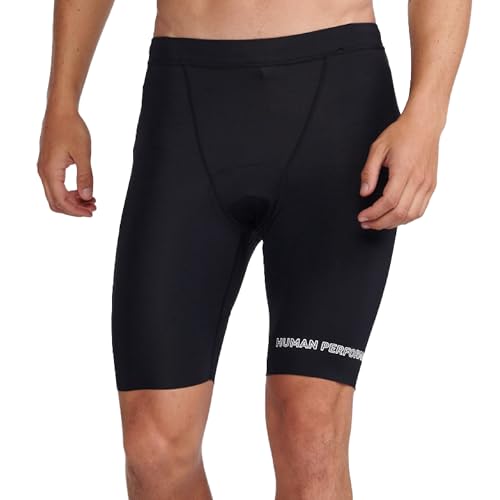 2XU Men's Aero Tri 9" Short - High-Performance Triathlon Shorts, Maximum Support - Black/White - Size Small