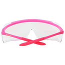 (Pink) - BHTOP Safety Glasses Protective Eye Wear L010 Clear Lens Anti-Fog Goggles Over-Spec Glasses in Pink