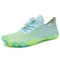 WateLves Water Shoes for Men Women Barefoot Quick-Dry Aqua Sock Outdoor Athletic Sport Shoes Kayaking Boating Hiking Surfing Walking, Blue/Green, 10 Women/9 Men