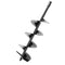 Earth Auger Drill Bit,7/8" Shaft & 31” Length Augers for Gasoline Earth and Ice Auger Power Heads (8 Inch, Black Post Hole Digger)