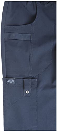 Dickies Women's Xtreme Stretch Flare Leg Drawstring Srubs Pant, D-navy, Medium Petite