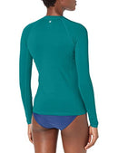 Hurley Women's Standard Rash Guard Top, Emerald, X-Small