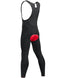 qualidyne Men's Cycling Bib Tights 3D Padded Winter Thermal Cold Weather Bike Bib Pants Biking Bicycle Long Leggings