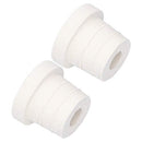 2Pcs Ladder Rubber Stopper Bumper,Replacement Safety Guard Swimming Pool Supplies,for Swimming Pool Ladders (White)