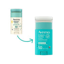 Aveeno Protect + Soothe Mineral Sunscreen Stick for Sensitive Skin with Broad Spectrum SPF 50, Water-Resistant Face & Body Sunscreen with Zinc Oxide & Oat, Fragrance-Free, Travel Size, 1.5 oz