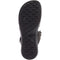 Merrell Women's District Mendi Thong Sandal, BLACK/WHITE, 6 medium