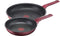 Tefal G2739072 Daily Chef Red Induction Non-Stick Twin Pack Frypans, 22/28cm