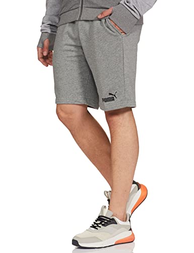 PUMA Men's Essential 10" Shorts, Medium Gray Heather, M