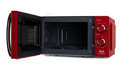 Orbegozo Microwave MI 2121, 20 litre capacity, 6 power levels, timer, defrosting program, 700 W, red