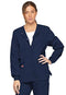 Dickies EDS Signature Scrubs for Women, Snap Front Scrub Jacket in Soft Brushed Poplin 86306, Navy, Large