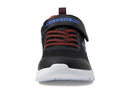 Skechers Boy's Microspec Max Sneaker, Black/Red/Blue, 12 Little Kid