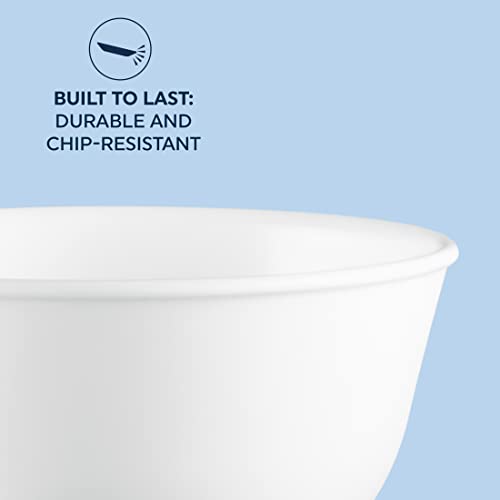 Corelle Soup Bowl, Winter Frost White, 828 ml Capacity (6-Piece Set)