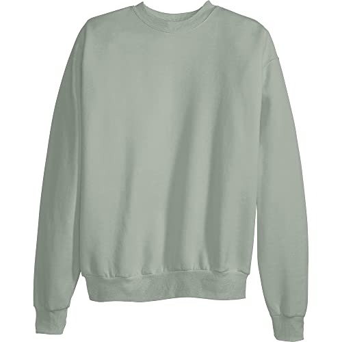 Hanes Men's EcoSmart Fleece Sweatshirt, Stonewashed Green, Large