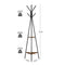 VASAGLE Coat Rack Freestanding, Coat Hanger Stand, Hall Tree with 2 Shelves, for Clothes, Hat, Bag, Industrial Style, Rustic Brown and Black URCR16BX