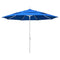 (White Pole, Royal Blue) - California Umbrella 3.4m Round Aluminium Market Umbrella, Crank Lift, Collar Tilt, White Pole, Royal Blue Olefin