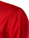 ZEROYAA Men's Casual Urban Stylish Slim Fit Short Sleeve Button Up Dress Shirt with Pocket, Red, 3X-Large