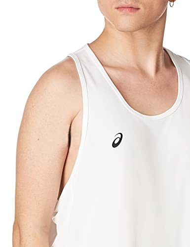 ASICS Men's Rival II Singlet, White, XX-Large