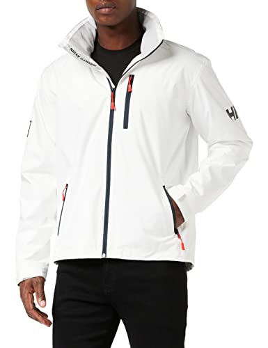 Helly-Hansen Men's Crew Hooded Midlayer Jacket, White, Large