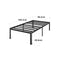 Zinus Van Single Bed Frame 40cm Metal Bed Base | Steel Slat Mattress Support | Bedroom Furniture