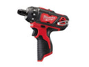 Milwaukee 4933441910 M12 BD-0 12 V Screwdriver Without Battery, Multi-Colour