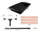 ROLLINGDOG 18 Inch Paint Roller Kit - Large Paint Roller,Microfiber Paint Roller Sleeves,Paint Tray with Liners,Extension Pole with Thread Lock,Pack of 10