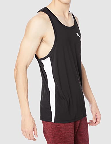 Puma 520347 Men's Tank Top CROSS The LINE Singlet 2.0 (Amazon.co.jp Exclusive), 24 Spring Summer Color Puma Black (01), XS