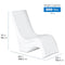 Step2 Vero Pool Chair, Fade-Resistant, Waterproof Patio Furniture for Sun Shelf, Use in Pools up to 15-Inches of Water, Weighted, White