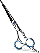 (Blue) - Hair Cutting Scissors, ULG Professional Hair Scissors 17cm Right-Hand Razor Edge Barber Scissors Salon Hair Cutting Shears Made of Japanese Stainless Steel, Hand Sharpened