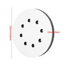 5Inch 5/6/8 Holes Hook and Loop Soft Sponge Cushion, Interface Buffer Pad, Sanding, Discs Pad, Soft Foam Buffering Pad, Interface Pad, Soft Density Interface Pad for Drill Grinder (5 inches 8 Holes)