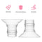 Henkion 21mm Flange Suitable for S21/S18/S12/S4DW/S9/S10/ Wearable Breast Pump Portable Electric Breast Pump double also Compatible cozytots momcozy Pump