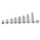 Bolts, 160pcs Stainless Steel SS304 Hex Socket M5 Screws Bolts and Nuts Assortment hex Screw Nuts Fastener(Cap Head)