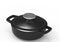 IMUSA Traditional Colombian Mini Nonstick Caldero (Dutch Oven) for Cooking and Serving, 0.7 Quart, Silver,Black