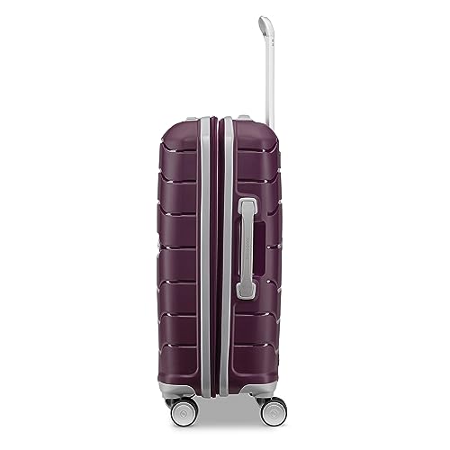 Samsonite Unisex-Adult Freeform Hardside Expandable with Double Spinner Wheels, Amethyst Purple, 2-Piece Set (21/28), Freeform Hardside Expandable with Double Spinner Wheels