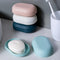 Plastic Soap Dish, 2 PCS Soap Dish with Lid, Bathroom Soap Holder, Soap Cases with Lid, Soap Box for Shower Travel Bathroom