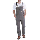 Carhartt Men's Rugged Flex Relaxed Fit Canvas Bib Overalls, Gravel, 34W x 32L US