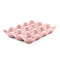 Flexzion Ceramic 12 Cups Egg Tray - Whole Dozen Porcelain Egg Holder Container Keeper Storage Organizer Decorative Serving Stand Serveware for Refrigerator Fridge Countertop Display Kitchen (Pink)