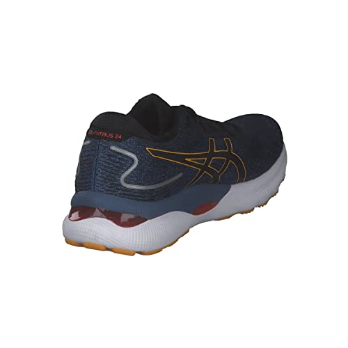 ASICS Gel Nimbus 24 Mens Running Shoes Road Trainers, Azure Amber, 9 US