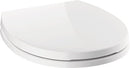 DELTA FAUCET Morgan Round Front Slow-Close White Toilet Seat with Non-Slip Seat Bumpers, White 801903-WH