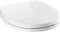 DELTA FAUCET Morgan Round Front Slow-Close White Toilet Seat with Non-Slip Seat Bumpers, White 801903-WH