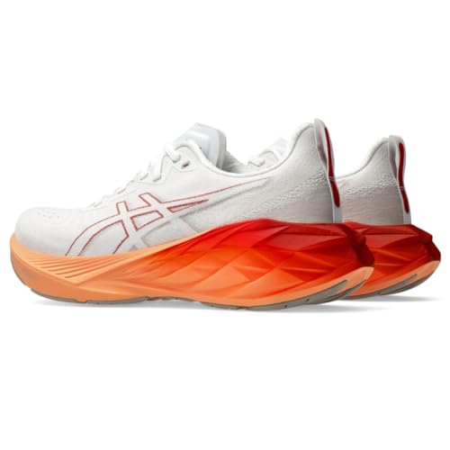 ASICS Men's NOVABLAST 4 Running Shoe, White/Moonrock, 10.5