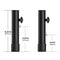 ZhouDaShu Table Leg Extenders for Folding Tables, Table Leg Extensions for Bent and Straight Legs, Adjustable Folding Table Leg Risers, 4 Pack Table Height Extenders for Rise 3.6"/6.77"(7.8in)