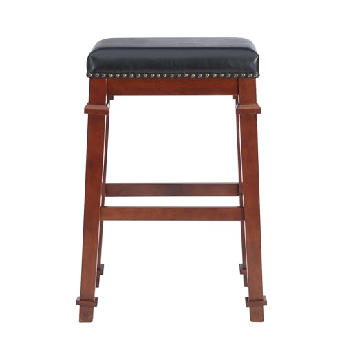 Linon Kennedy Backless PU bar Stool