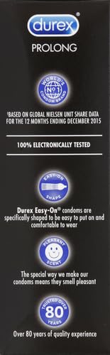Durex Durex Prolong, 12 Count, 12 Count