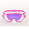 DUUKOA Swim Goggles Kids (Age 3-14) No Leak Swim Goggles Clear Vision Anti Glare Fog UV Soft Silicone Frame Adjustable Strap with Earplugs (Pink)