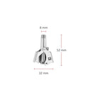 ZWILLING Nose Hair and Ear Hair Trimmer Rotary Cutter Stainless Steel Frosted 50mm